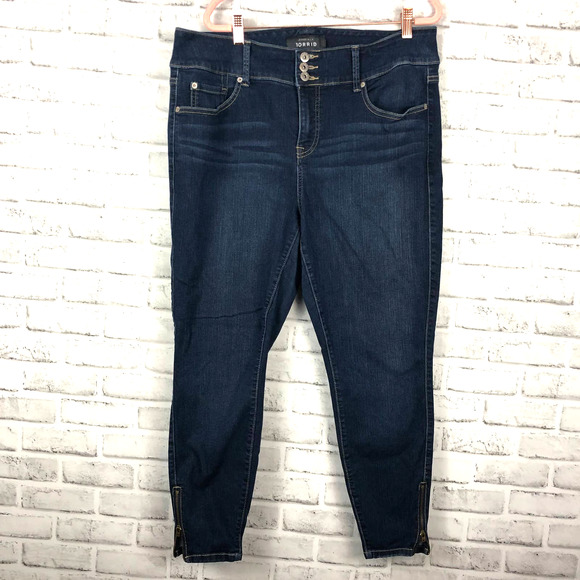 torrid Denim - Torrid Premium Dark Wash Jegging Zip Hem Sz 18R